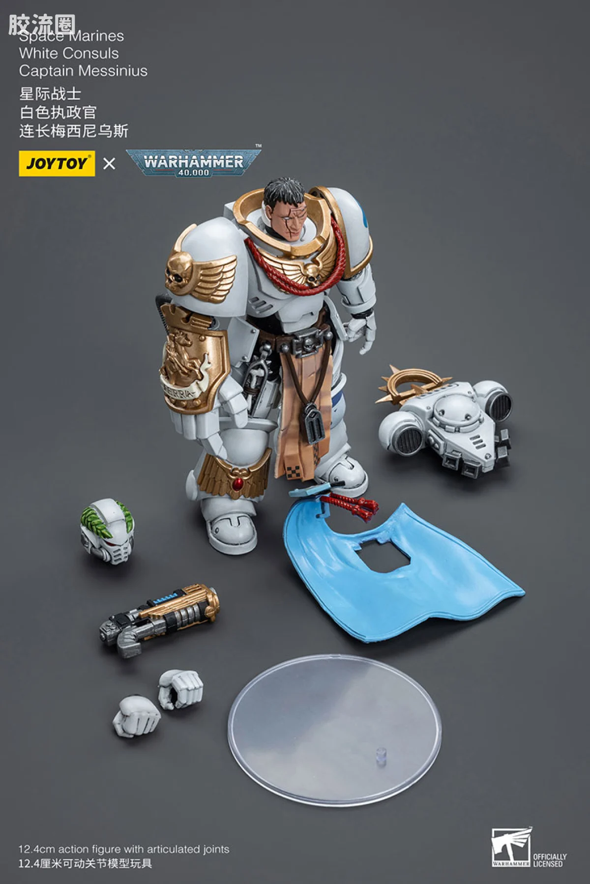 JOYTOY x 战锤40K 其他星际战士战团 白色执政官 连长梅西尼乌斯 - 图片