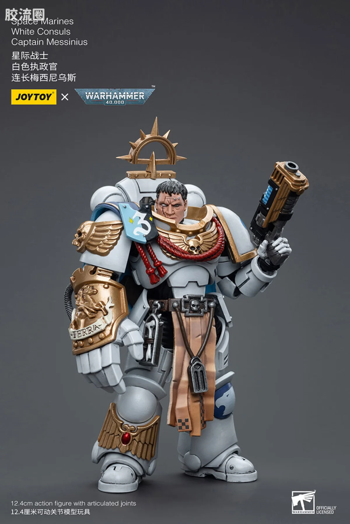 JOYTOY x 战锤40K 其他星际战士战团 白色执政官 连长梅西尼乌斯 - 图片