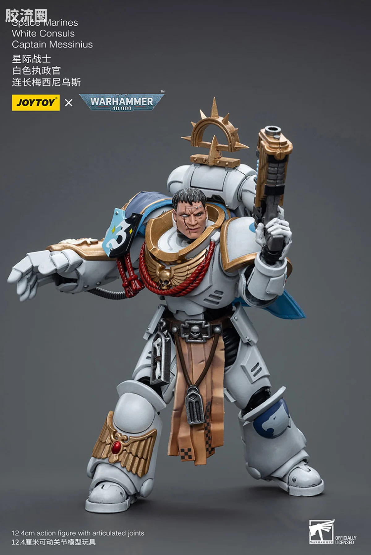 JOYTOY x 战锤40K 其他星际战士战团 白色执政官 连长梅西尼乌斯 - 图片