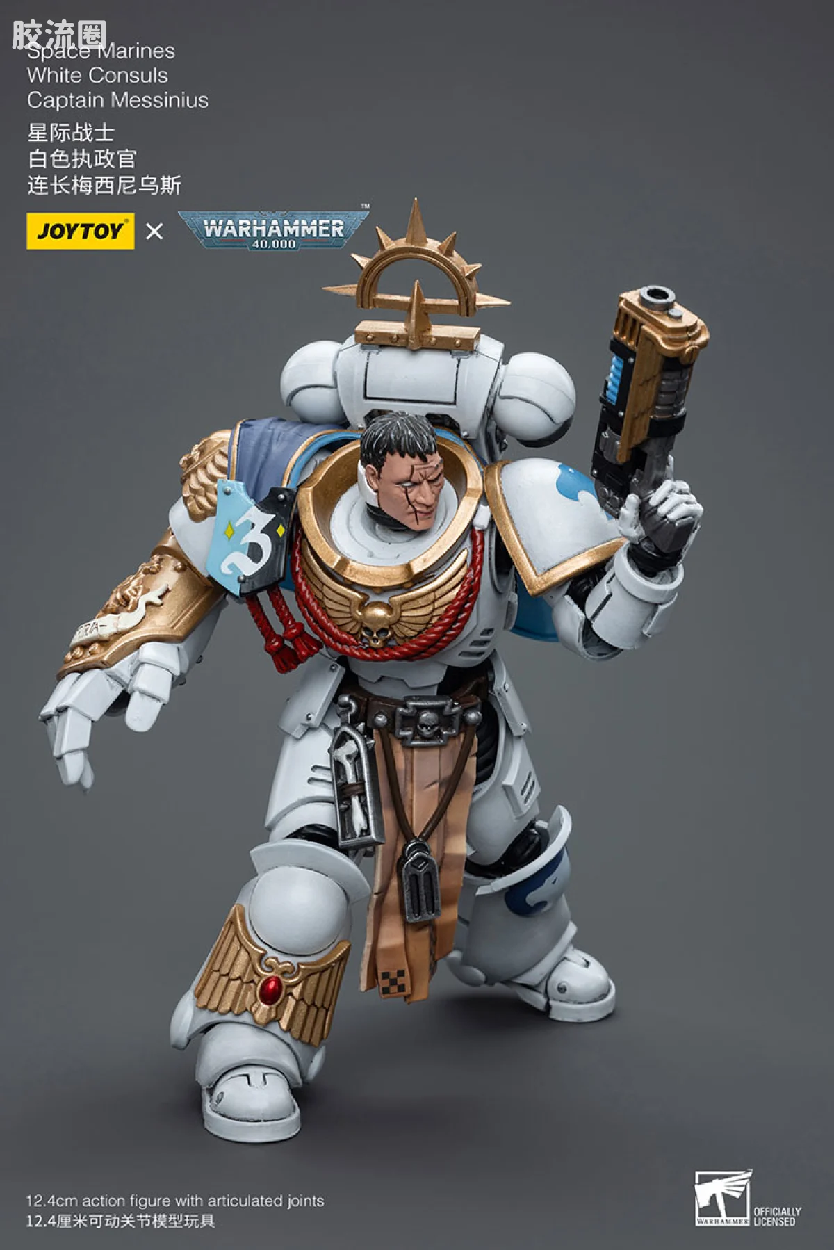 JOYTOY x 战锤40K 其他星际战士战团 白色执政官 连长梅西尼乌斯 - 图片