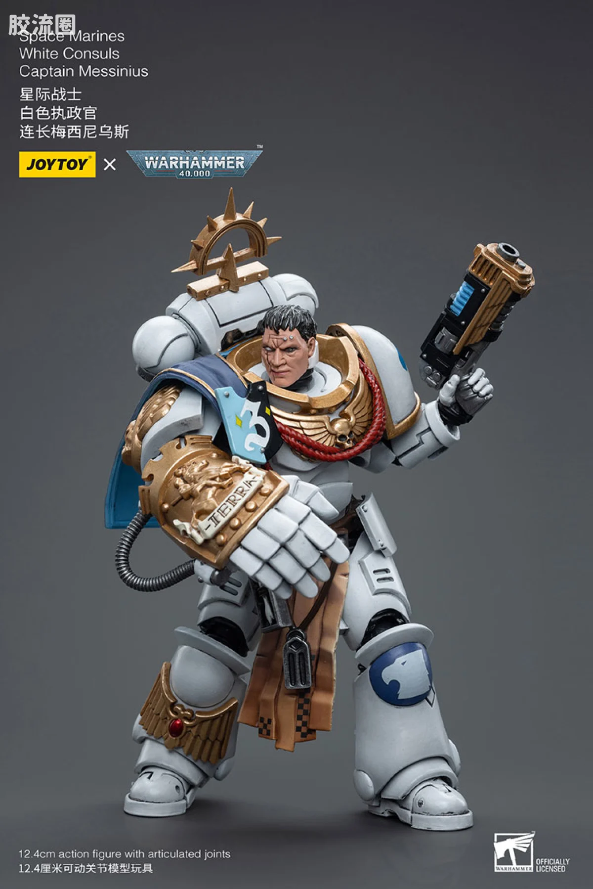 JOYTOY x 战锤40K 其他星际战士战团 白色执政官 连长梅西尼乌斯 - 图片