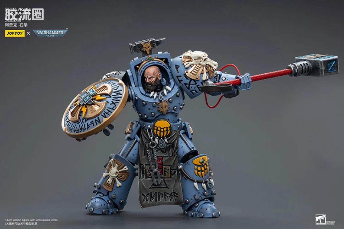 JOYTOY x 战锤40K 太空野狼 太空野狼 阿贾克 石拳 - 图片