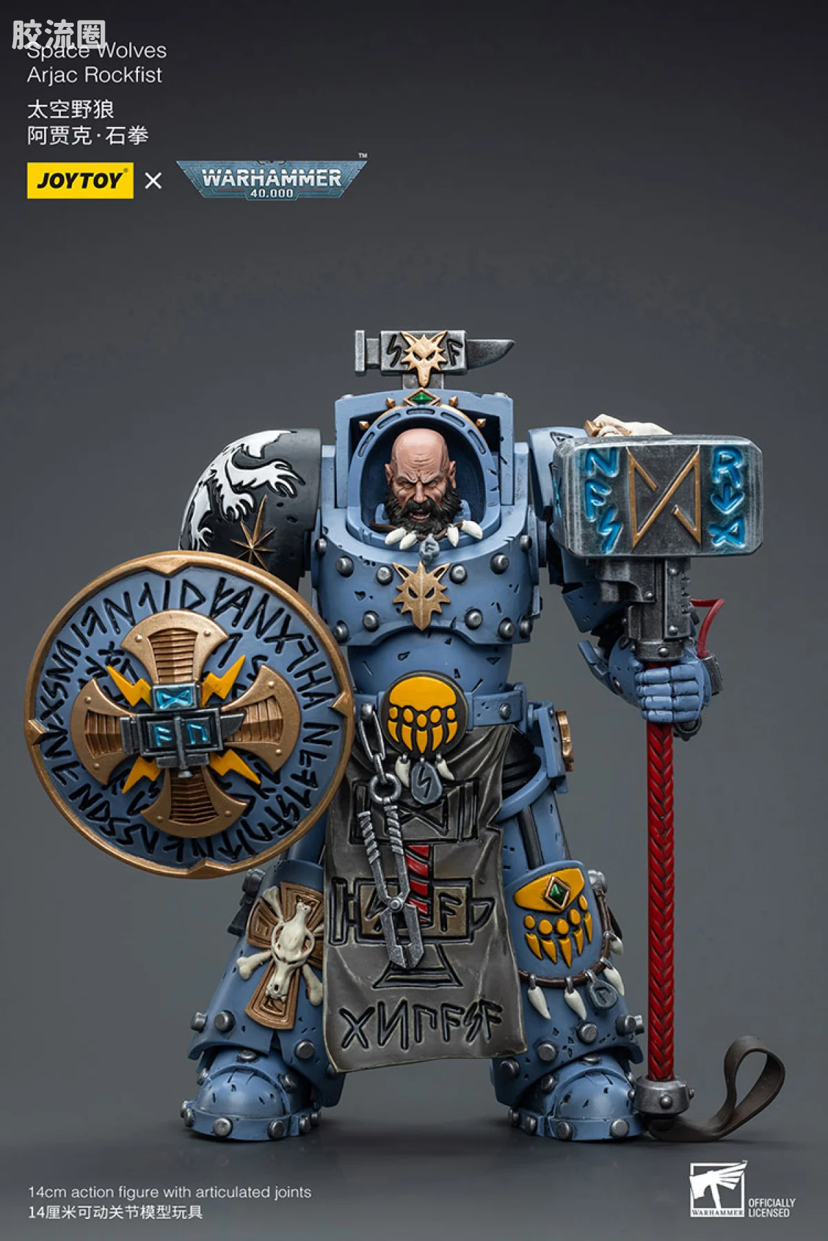 JOYTOY x 战锤40K 太空野狼 太空野狼 阿贾克 石拳 - 图片