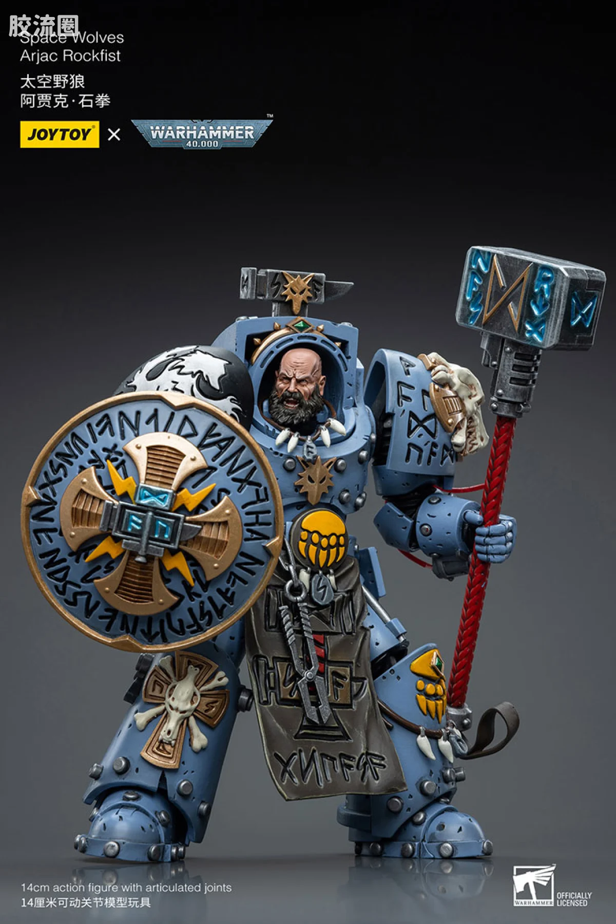 JOYTOY x 战锤40K 太空野狼 太空野狼 阿贾克 石拳 - 图片