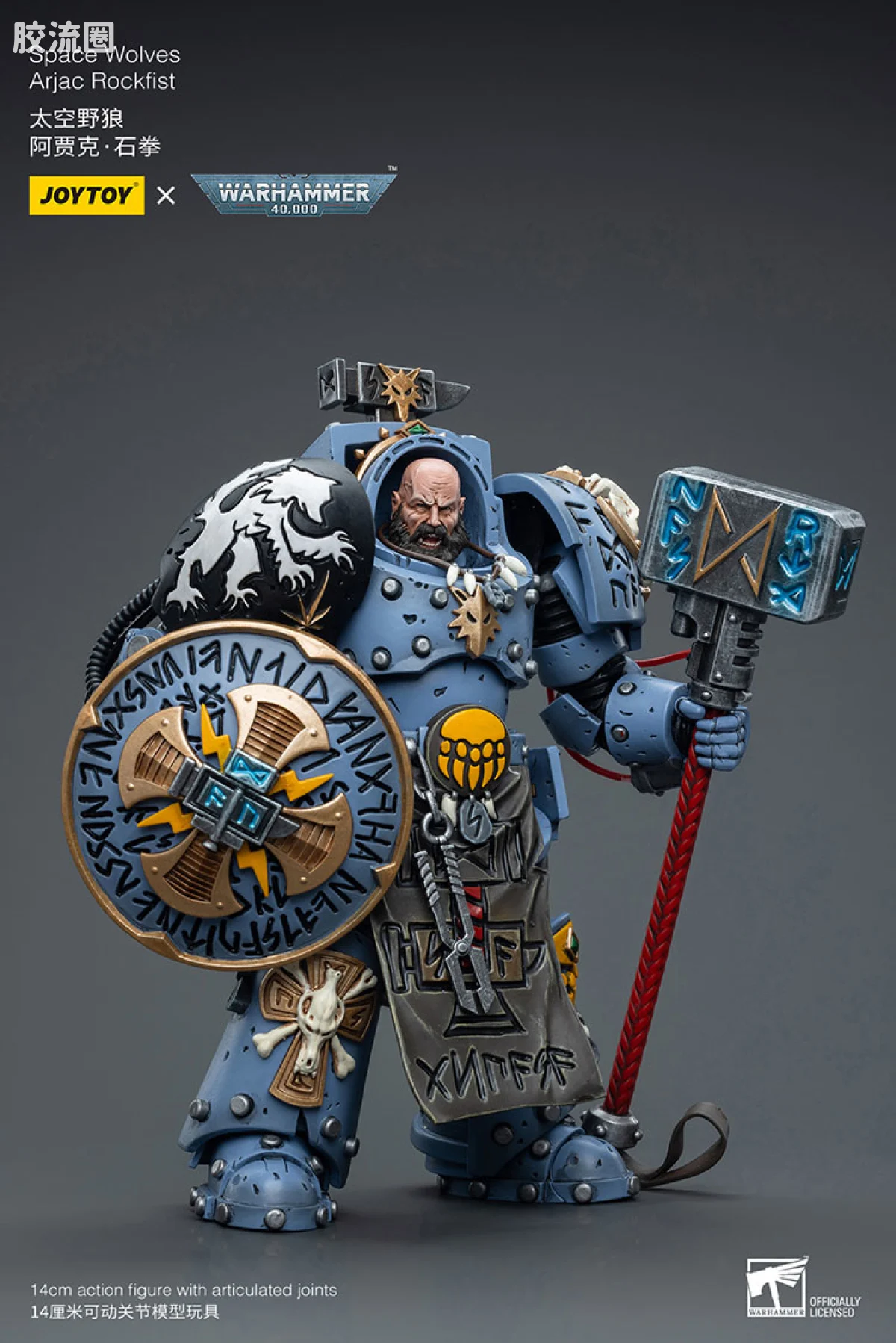 JOYTOY x 战锤40K 太空野狼 太空野狼 阿贾克 石拳 - 图片