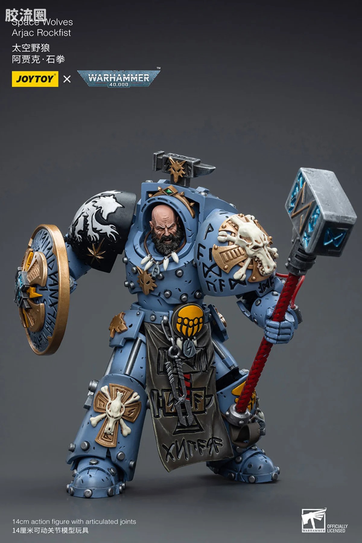 JOYTOY x 战锤40K 太空野狼 太空野狼 阿贾克 石拳 - 图片