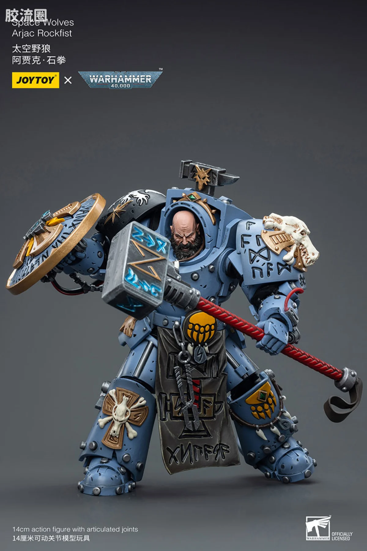 JOYTOY x 战锤40K 太空野狼 太空野狼 阿贾克 石拳 - 图片