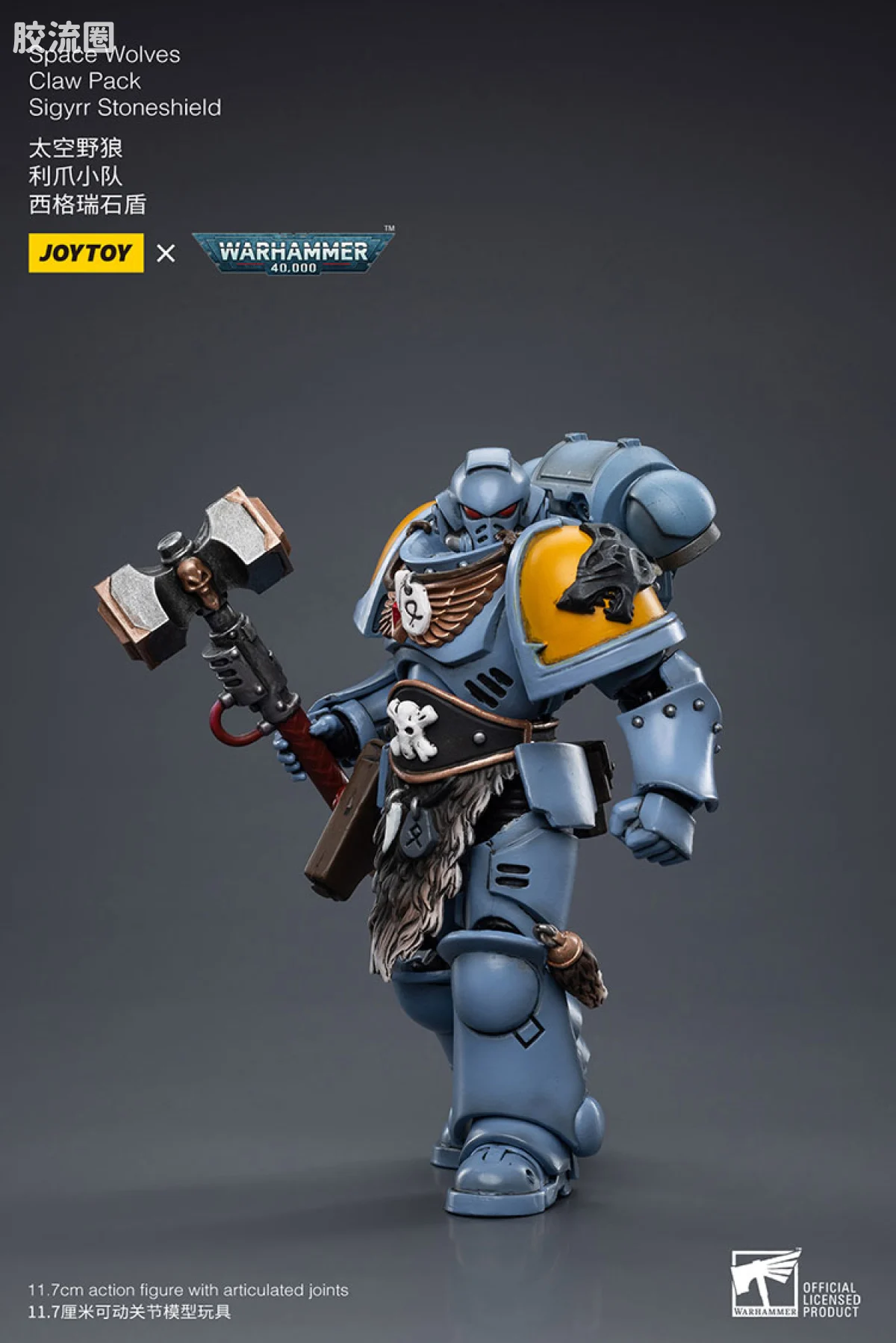 JOYTOY x 战锤40K 太空野狼 太空野狼 利爪小队 西格瑞石盾 - 图片