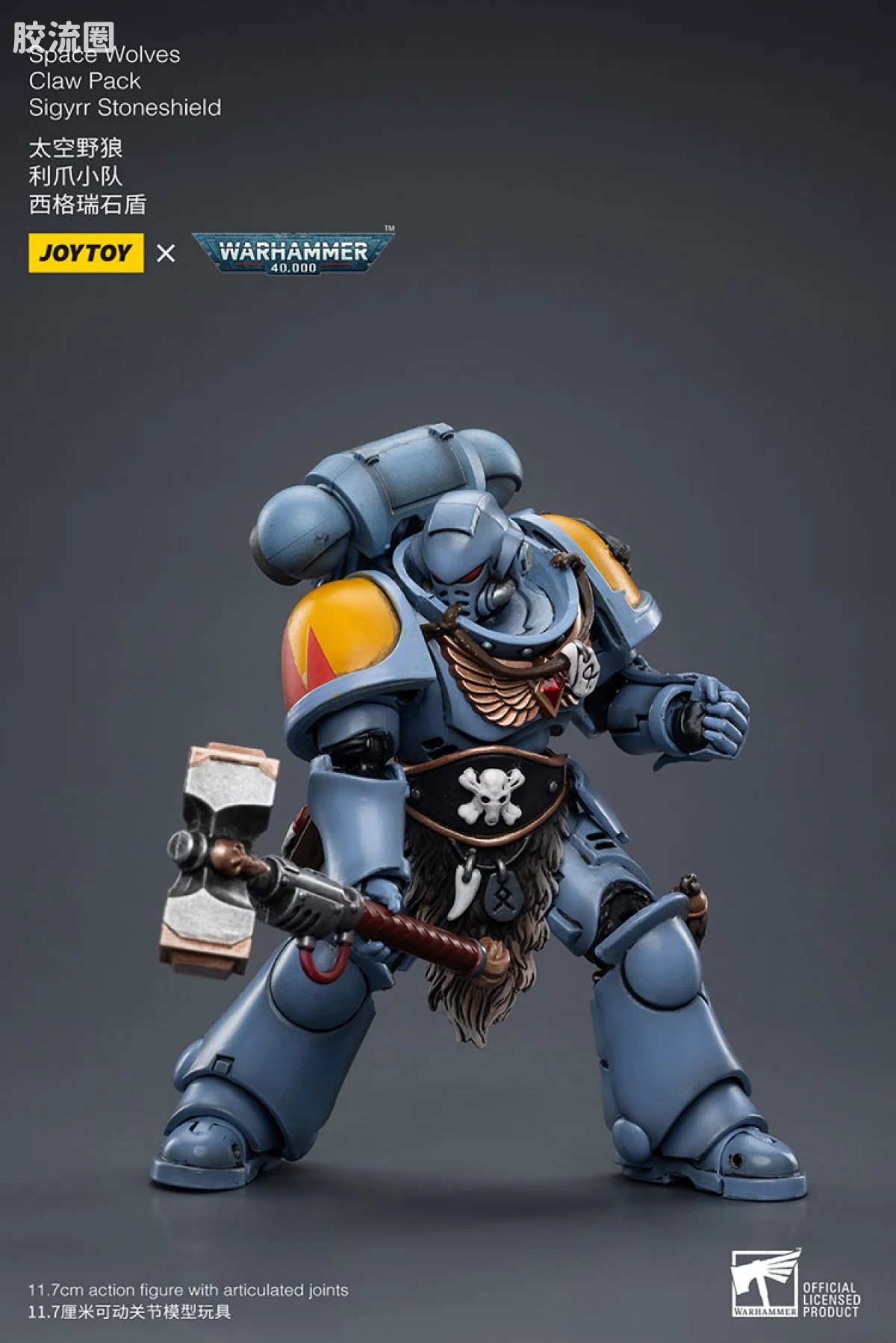 JOYTOY x 战锤40K 太空野狼 太空野狼 利爪小队 西格瑞石盾 - 图片