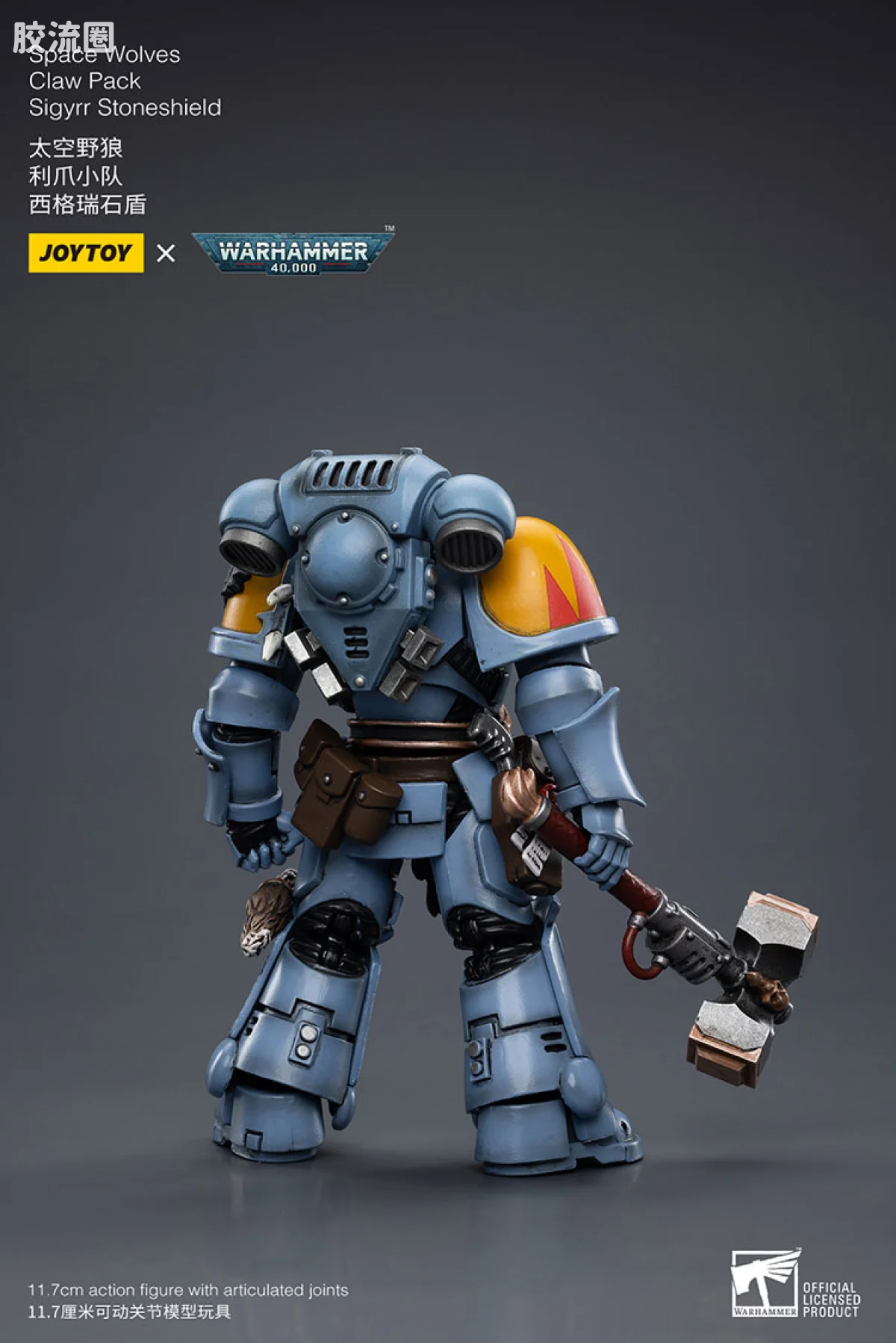 JOYTOY x 战锤40K 太空野狼 太空野狼 利爪小队 西格瑞石盾 - 图片