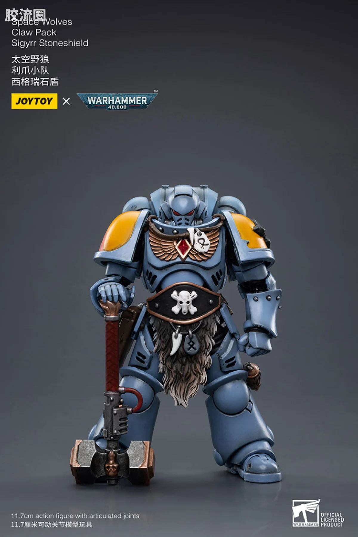 JOYTOY x 战锤40K 太空野狼 太空野狼 利爪小队 西格瑞石盾 - 图片
