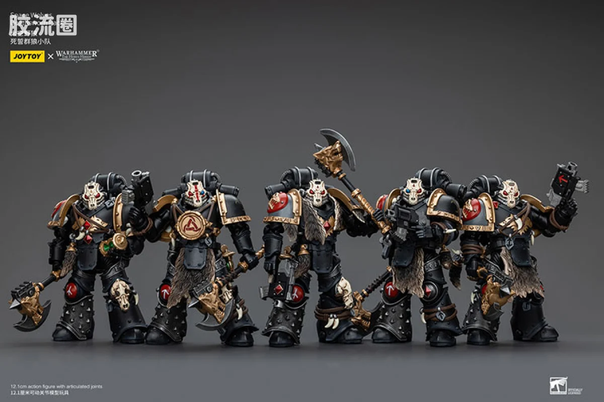 JOYTOY x 战锤40K 太空野狼 HH太空野狼死誓群狼小队 - 图片