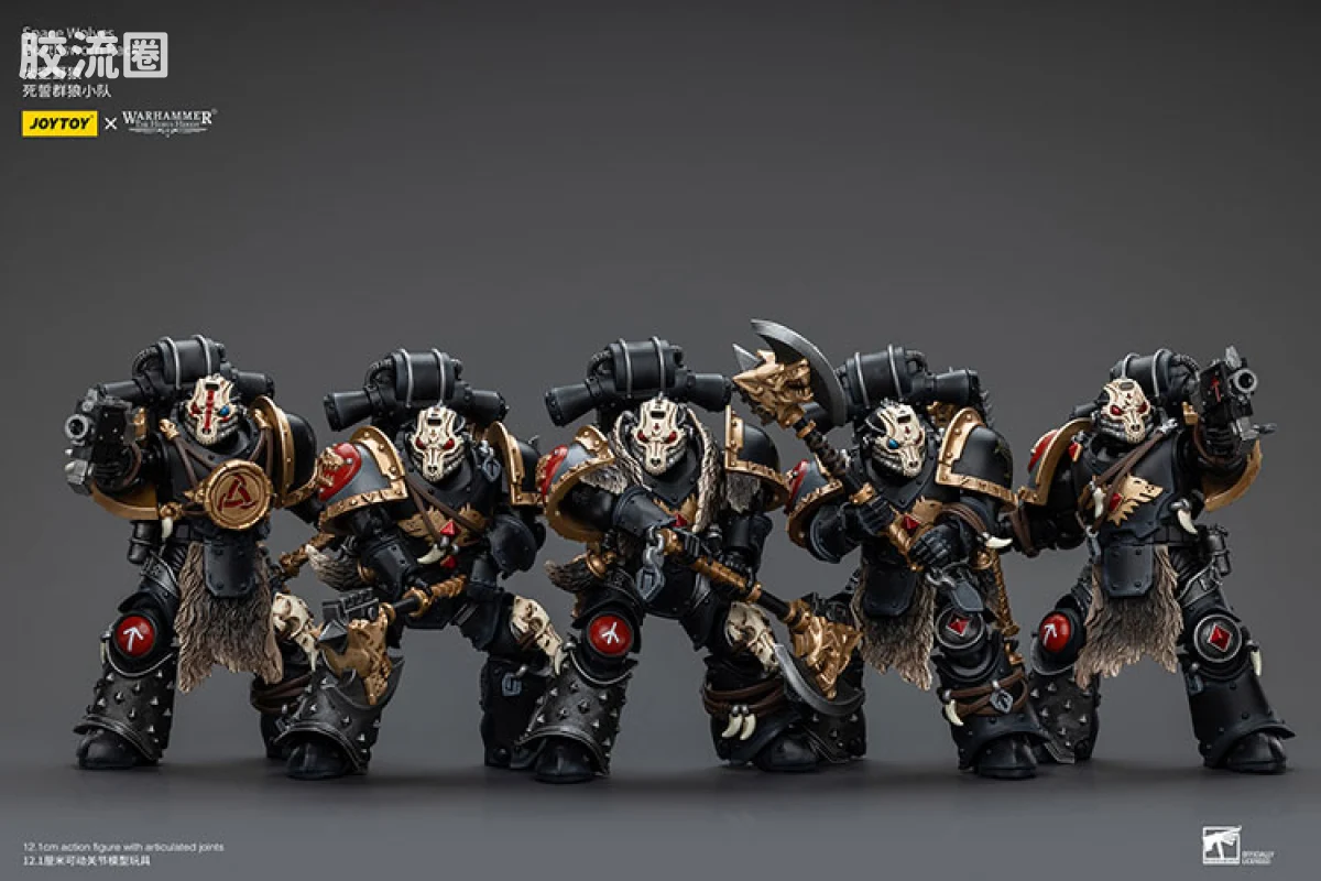 JOYTOY x 战锤40K 太空野狼 HH太空野狼死誓群狼小队 - 图片
