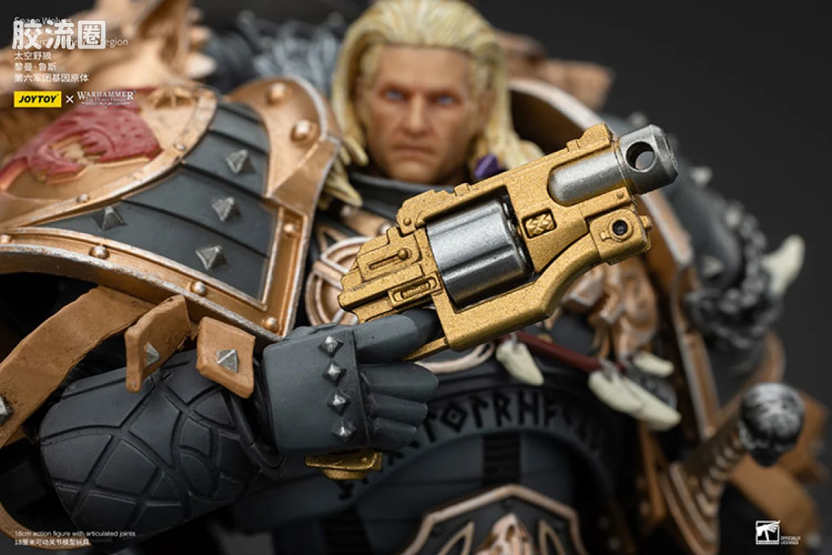 JOYTOY x 战锤40K 基因原体 帝皇子嗣 HH太空野狼 黎曼•鲁斯 第6基因原体 - 图片