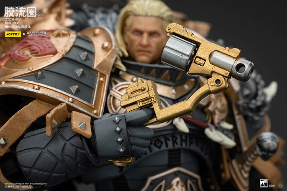 JOYTOY x 战锤40K 基因原体 帝皇子嗣 HH太空野狼 黎曼•鲁斯 第6基因原体 - 图片