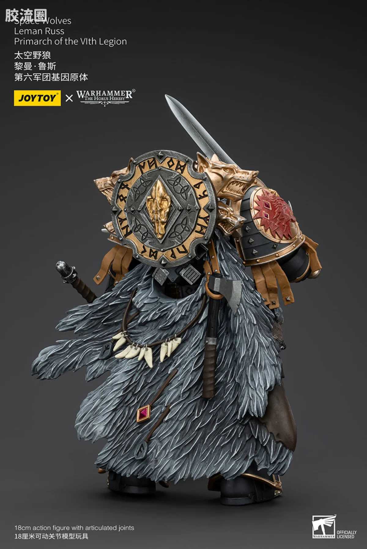 JOYTOY x 战锤40K 基因原体 帝皇子嗣 HH太空野狼 黎曼•鲁斯 第6基因原体 - 图片
