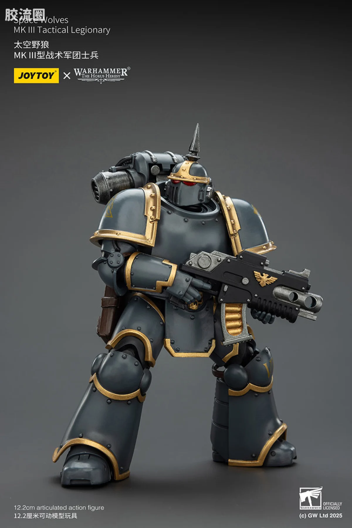 JOYTOY x 战锤40K 太空野狼 HH太空野狼 MK3型战术军团士兵 - 图片