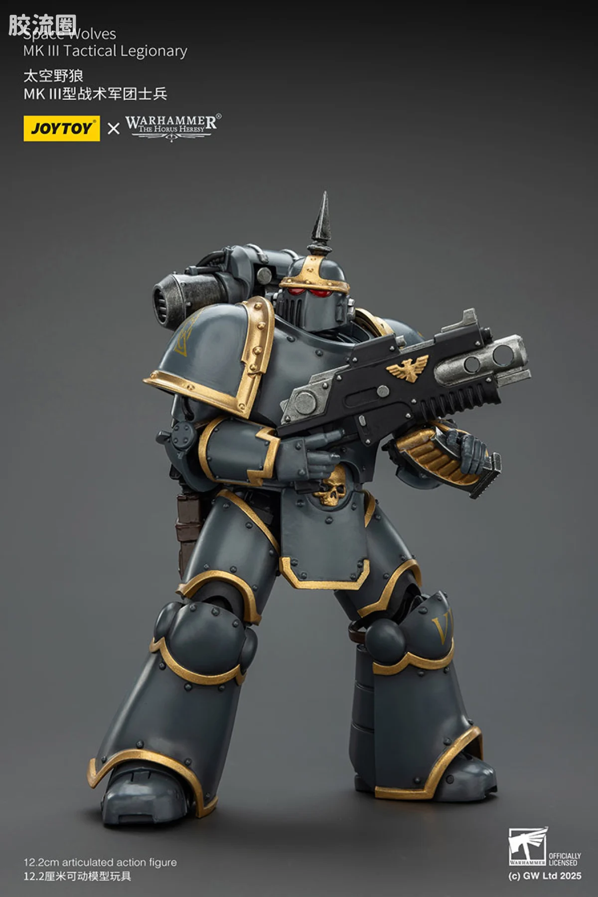 JOYTOY x 战锤40K 太空野狼 HH太空野狼 MK3型战术军团士兵 - 图片