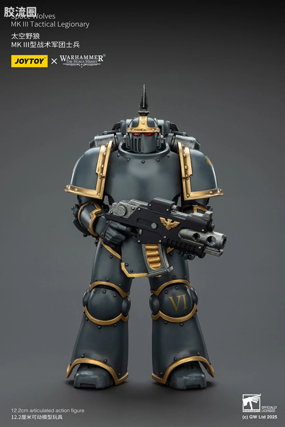JOYTOY x 战锤40K 太空野狼 HH太空野狼 MK3型战术军团士兵 - 图片