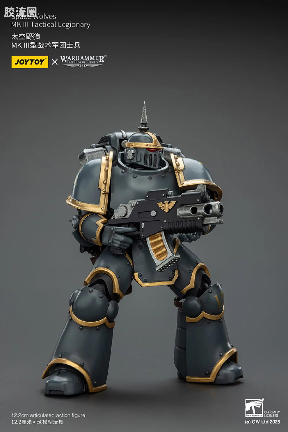 JOYTOY x 战锤40K 太空野狼 HH太空野狼 MK3型战术军团士兵 - 图片