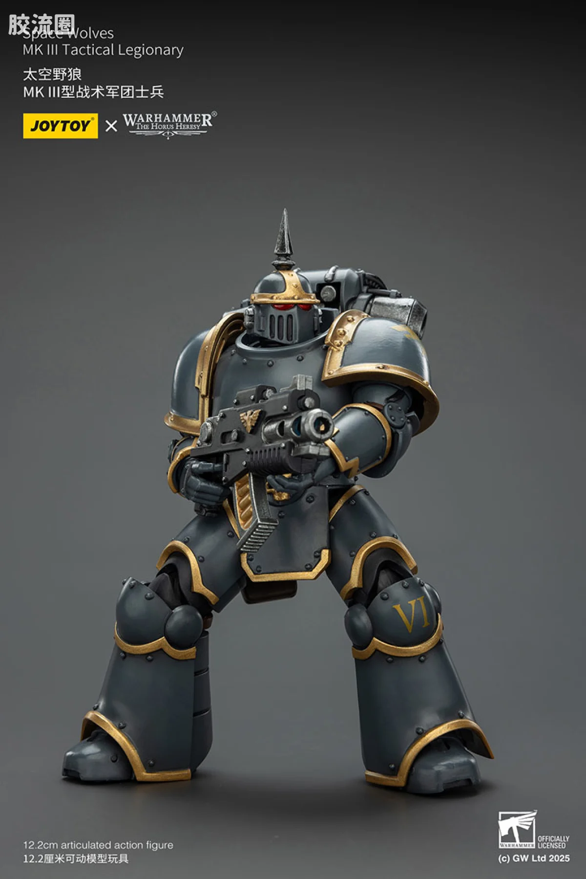 JOYTOY x 战锤40K 太空野狼 HH太空野狼 MK3型战术军团士兵 - 图片