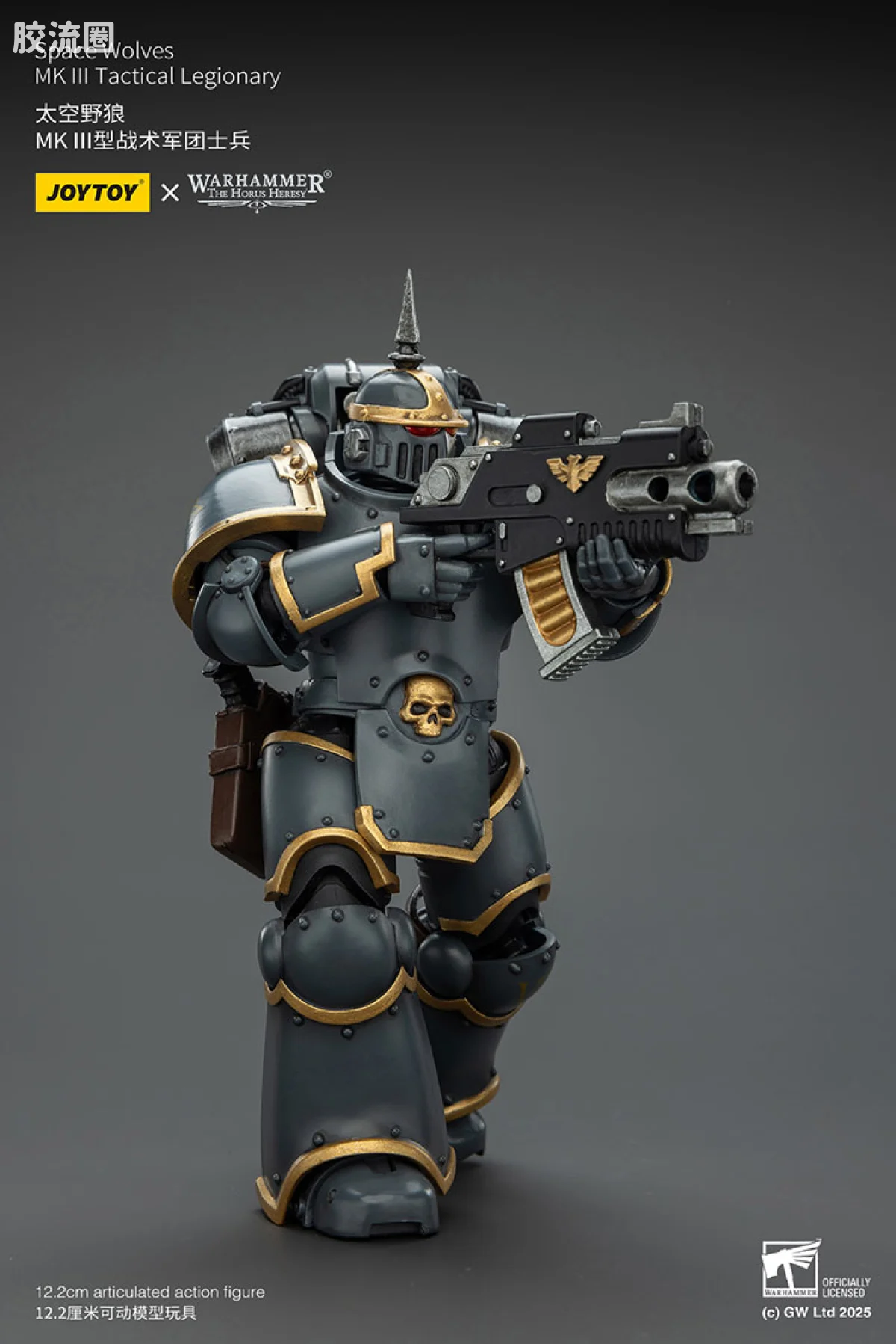 JOYTOY x 战锤40K 太空野狼 HH太空野狼 MK3型战术军团士兵 - 图片