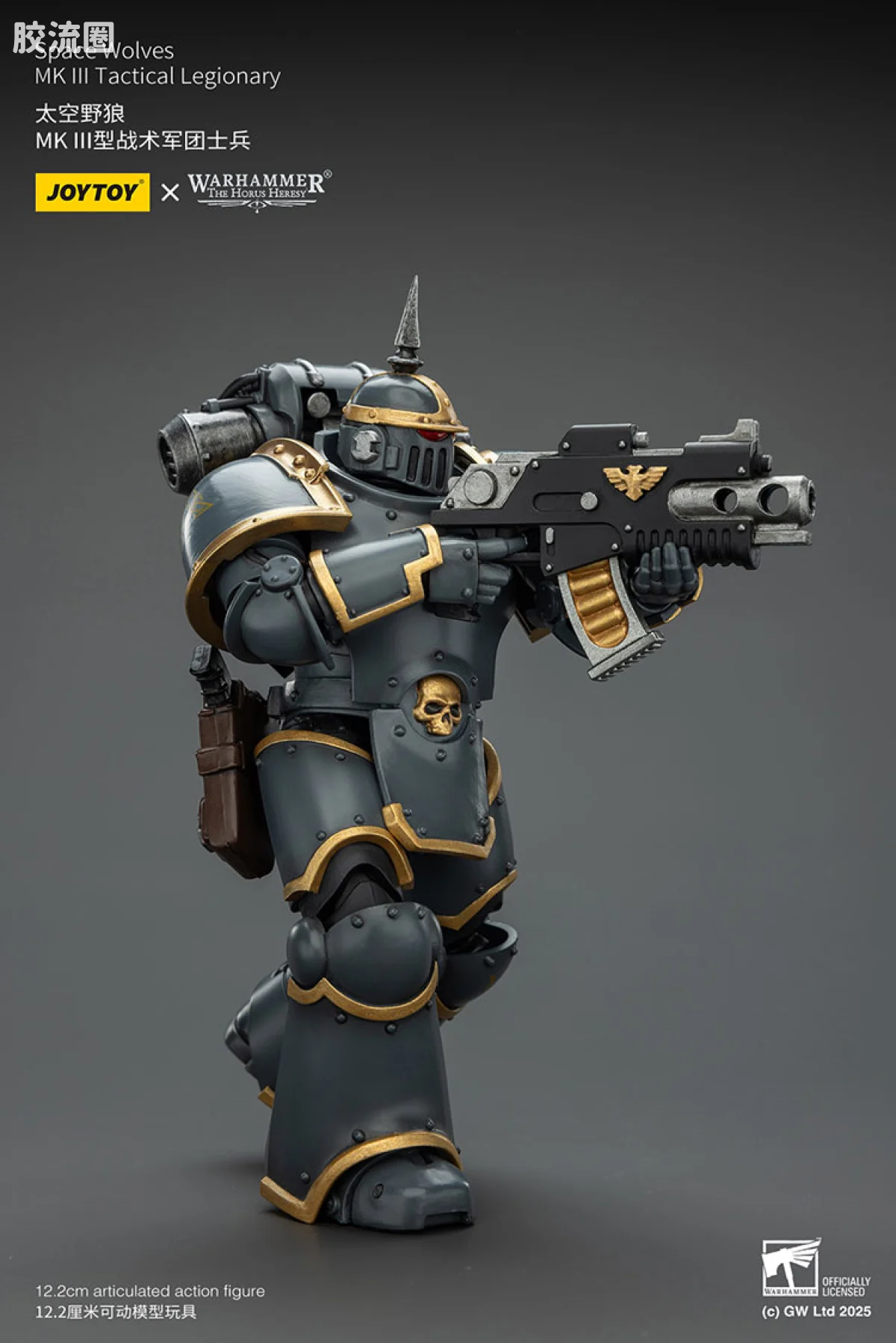JOYTOY x 战锤40K 太空野狼 HH太空野狼 MK3型战术军团士兵 - 图片