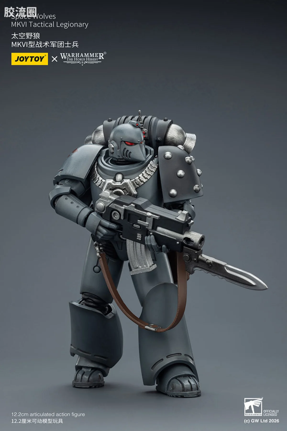 JOYTOY x 战锤40K 太空野狼 HH太空野狼 MK6型战术军团士兵 - 图片
