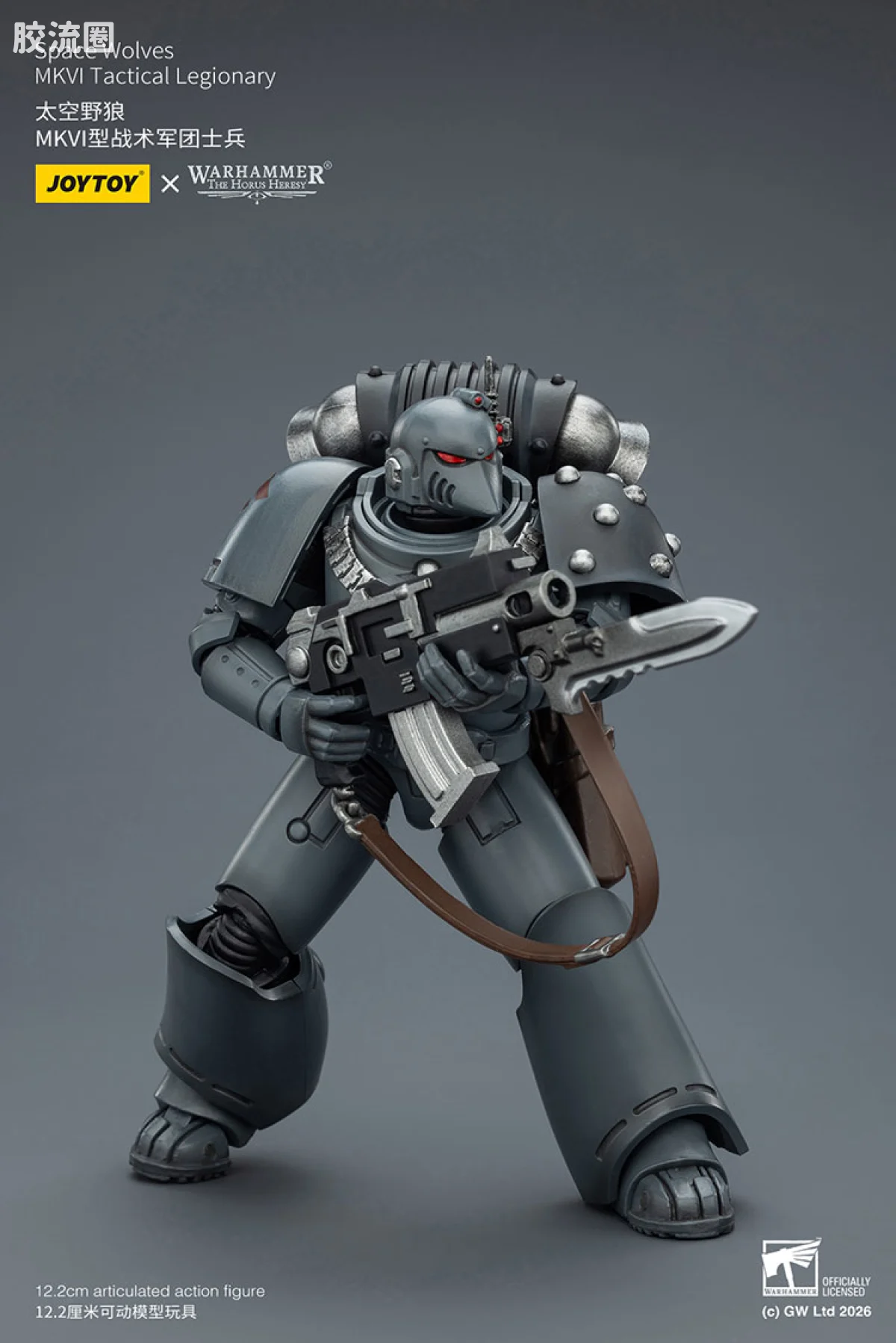 JOYTOY x 战锤40K 太空野狼 HH太空野狼 MK6型战术军团士兵 - 图片
