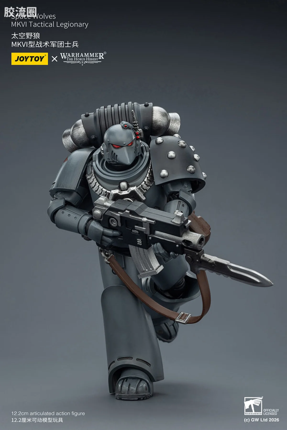 JOYTOY x 战锤40K 太空野狼 HH太空野狼 MK6型战术军团士兵 - 图片