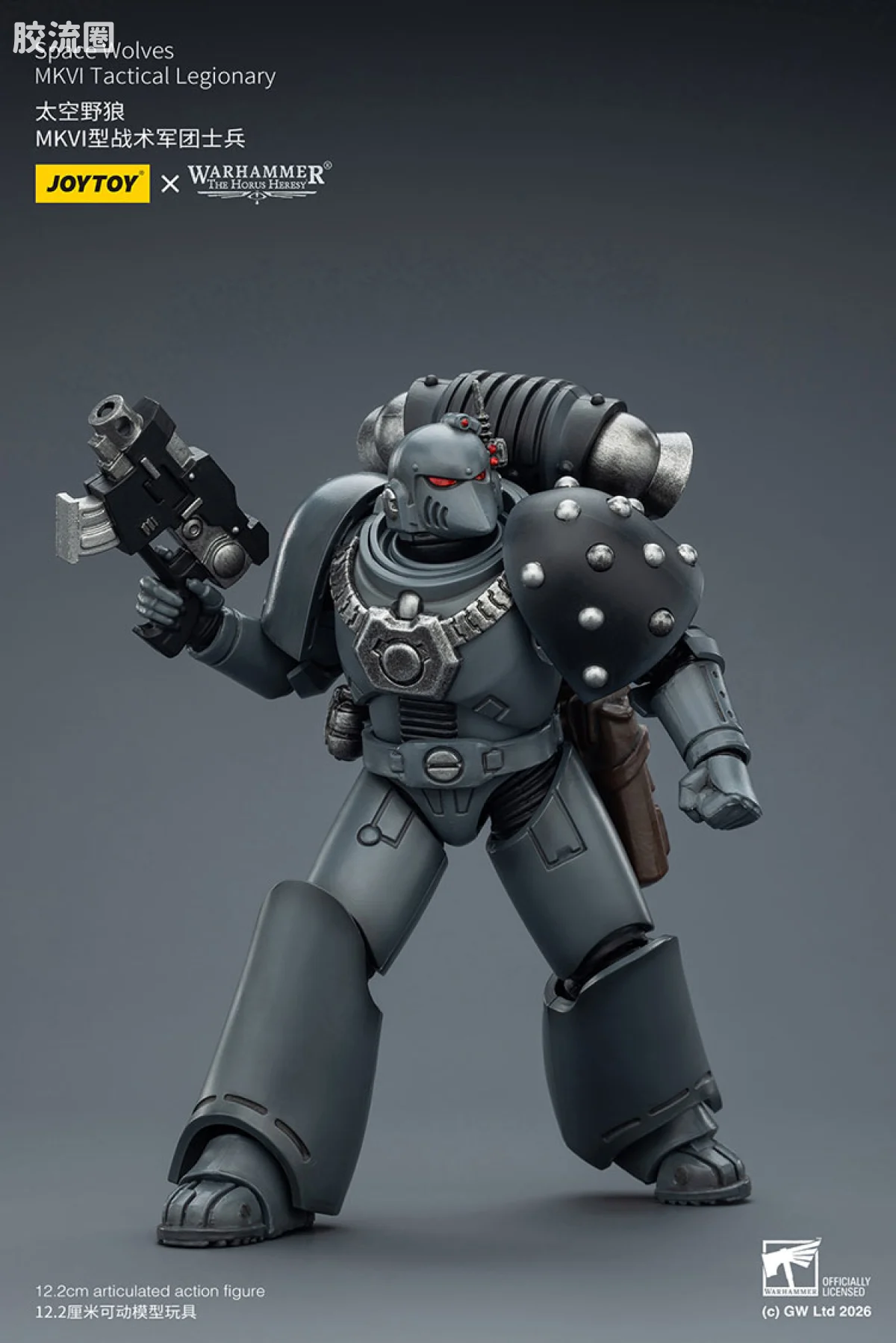 JOYTOY x 战锤40K 太空野狼 HH太空野狼 MK6型战术军团士兵 - 图片