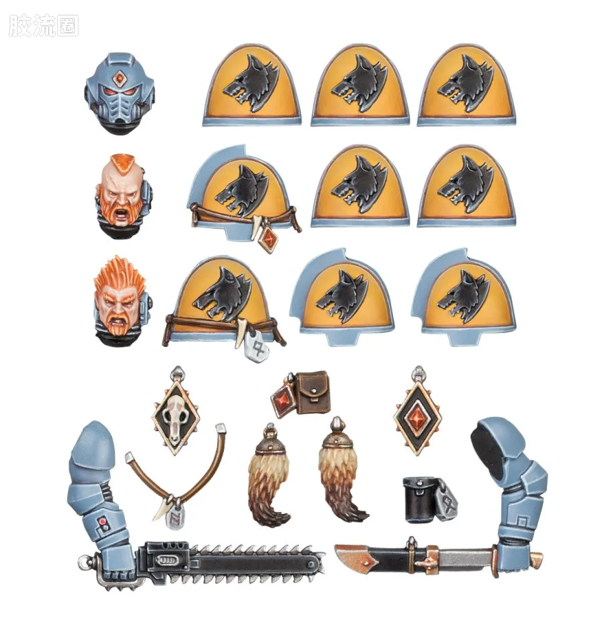 战锤40K Space Wolves 太空野狼 8版 原铸星际战士升级改件 - 图片