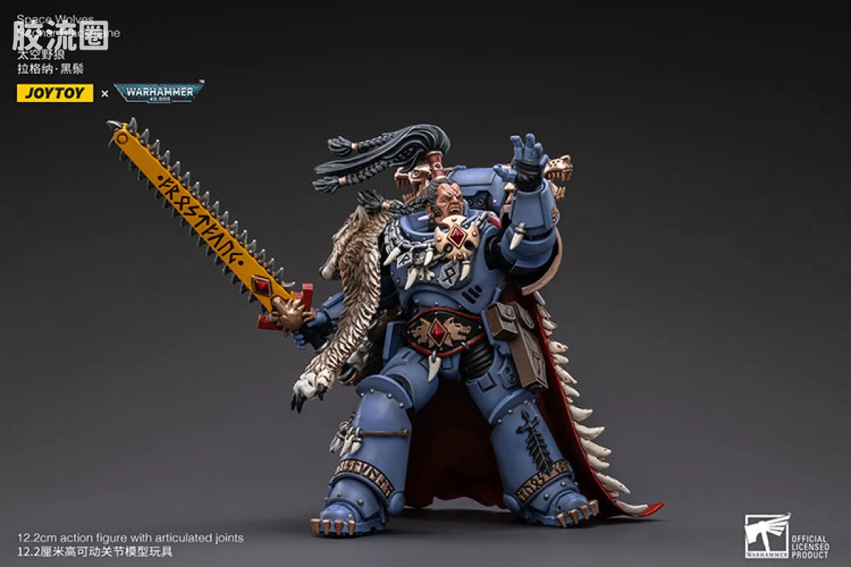 JOYTOY x 战锤40K 太空野狼 太空野狼少狼主 拉格纳 黑鬃 - 图片