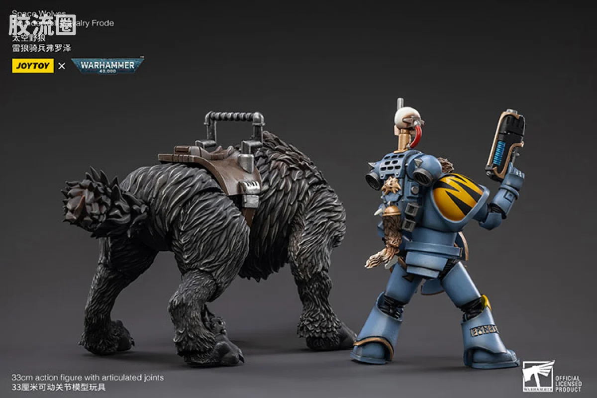 JOYTOY x 战锤40K 太空野狼 太空野狼雷狼骑兵弗罗泽 - 图片
