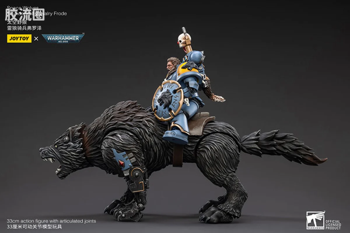 JOYTOY x 战锤40K 太空野狼 太空野狼雷狼骑兵弗罗泽 - 图片