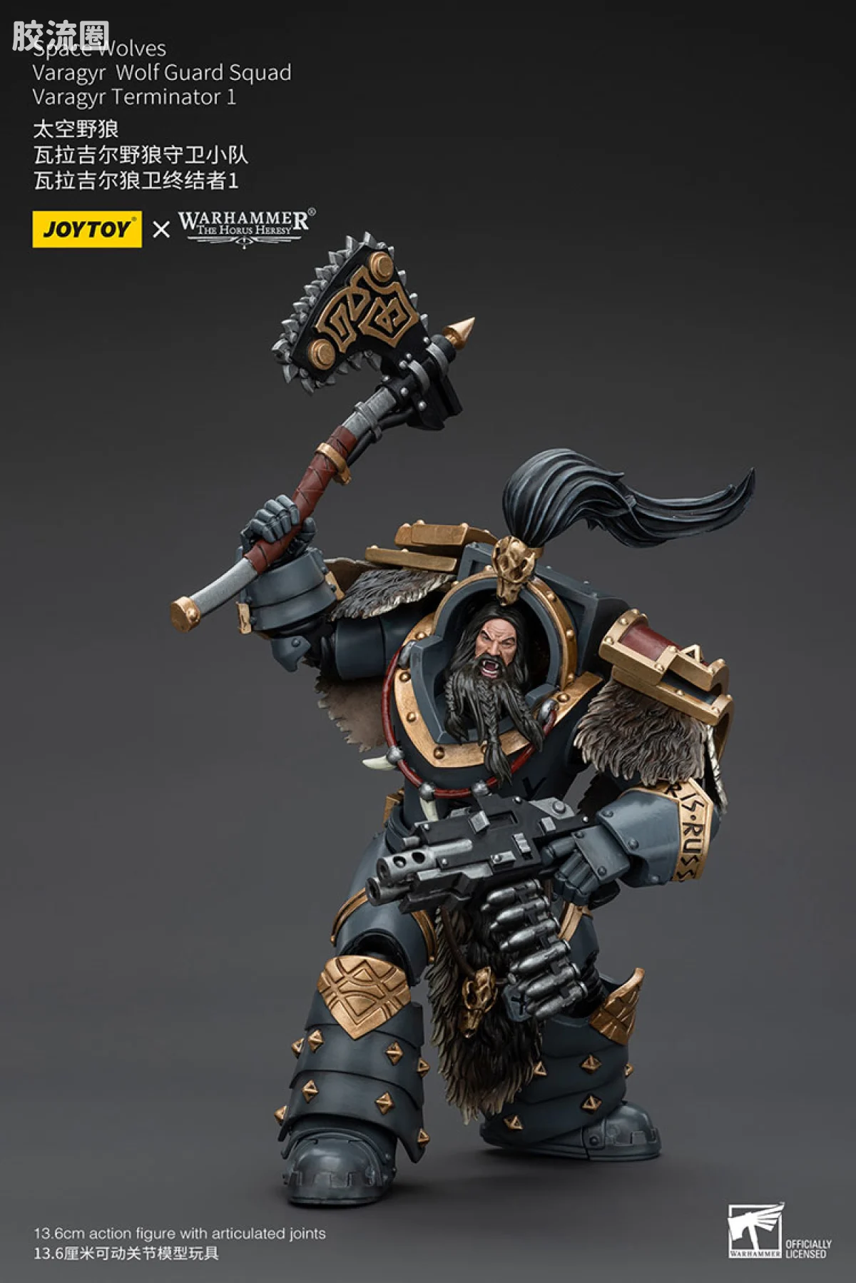 JOYTOY x 战锤40K 太空野狼 HH太空野狼 瓦拉吉尔野狼守卫小队 - 图片