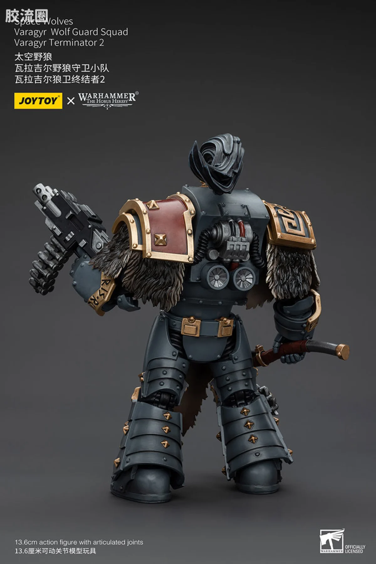 JOYTOY x 战锤40K 太空野狼 HH太空野狼 瓦拉吉尔野狼守卫小队 - 图片