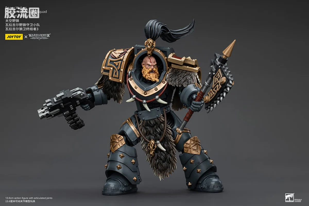 JOYTOY x 战锤40K 太空野狼 HH太空野狼 瓦拉吉尔野狼守卫小队 - 图片