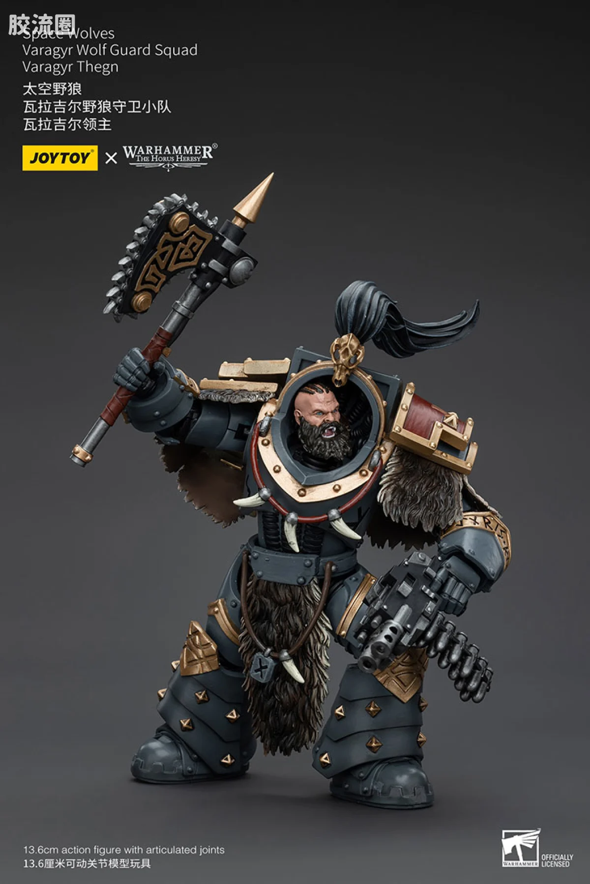 JOYTOY x 战锤40K 太空野狼 HH太空野狼 瓦拉吉尔野狼守卫小队 - 图片