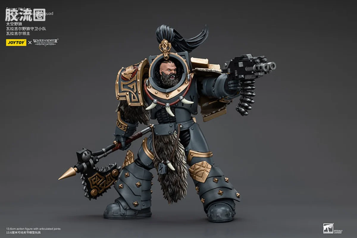 JOYTOY x 战锤40K 太空野狼 HH太空野狼 瓦拉吉尔野狼守卫小队 - 图片