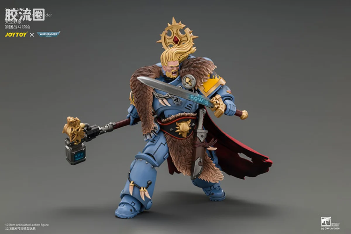 JOYTOY x 战锤40K 太空野狼 太空野狼 狼团战斗领袖 - 图片