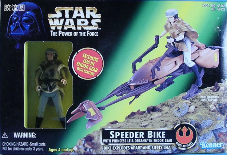 Speeder Bike with Leia in Endor Gear