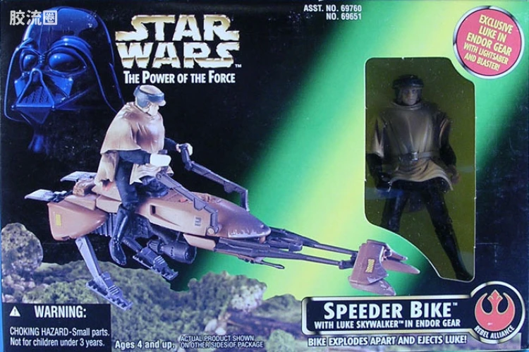 Speeder Bike with Luke in Endor Gear