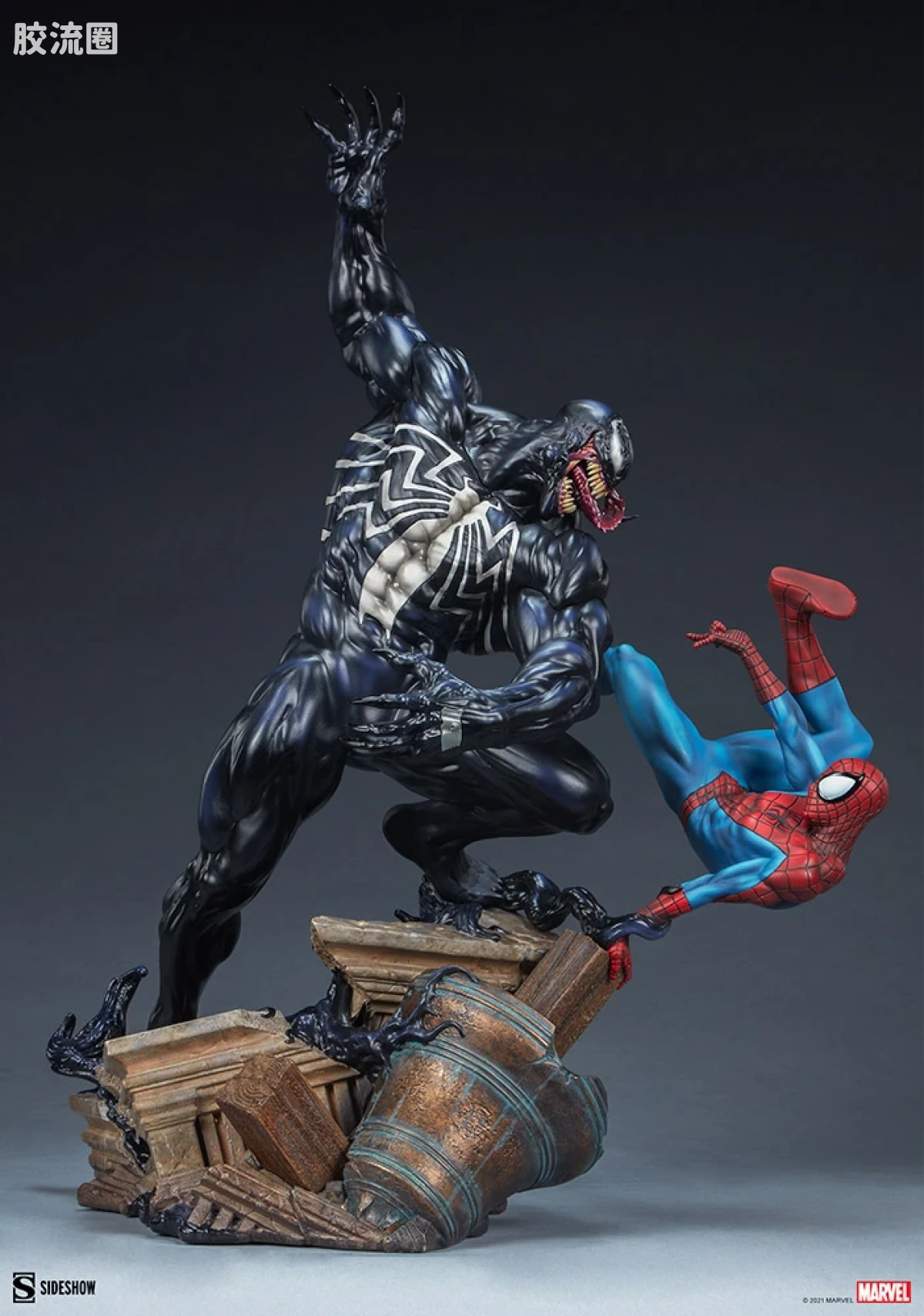 sideshow静态模型系列 Maquette Marvel 蜘蛛侠对毒液 - 图片
