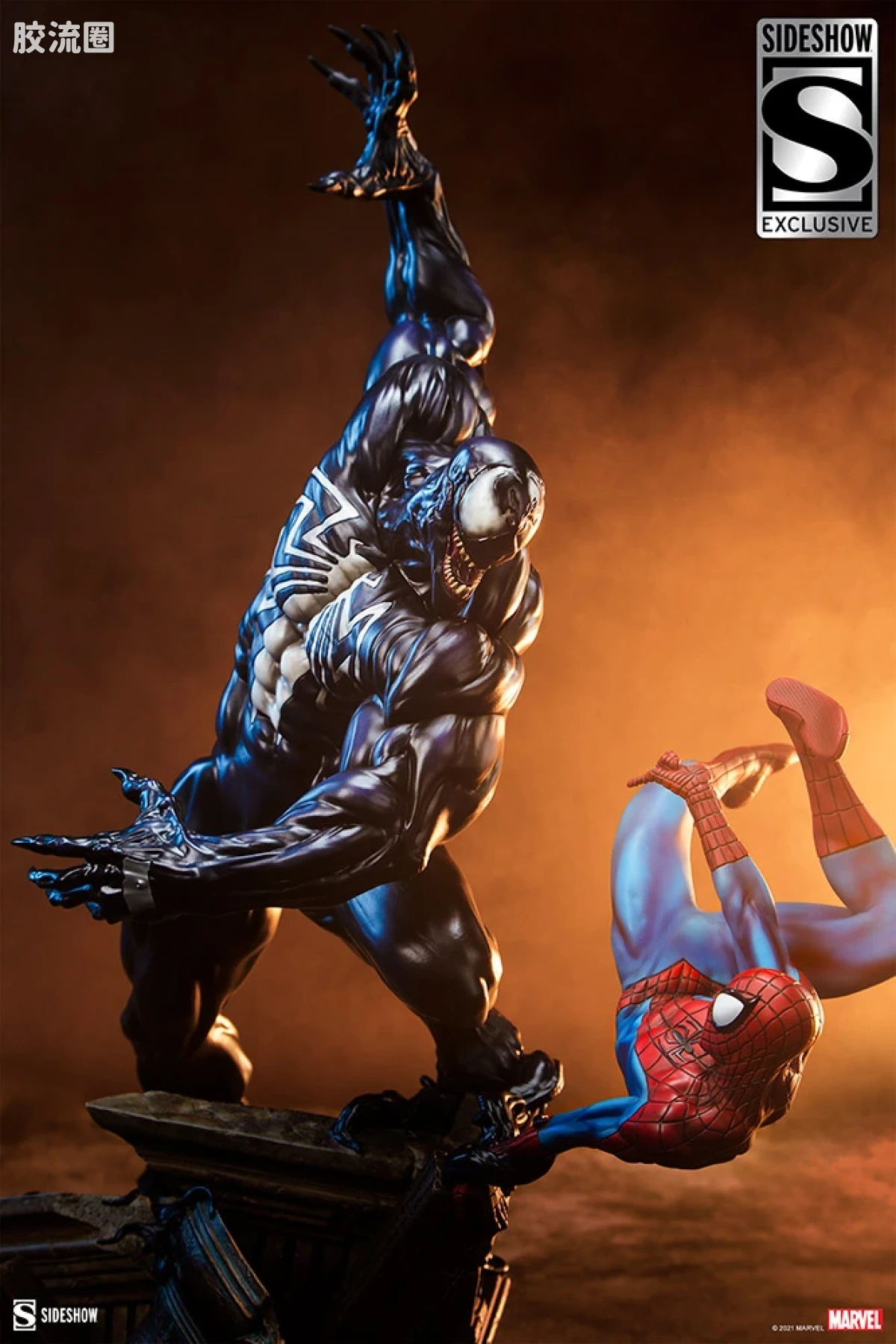 sideshow静态模型系列 Maquette Marvel 蜘蛛侠对毒液 - 图片