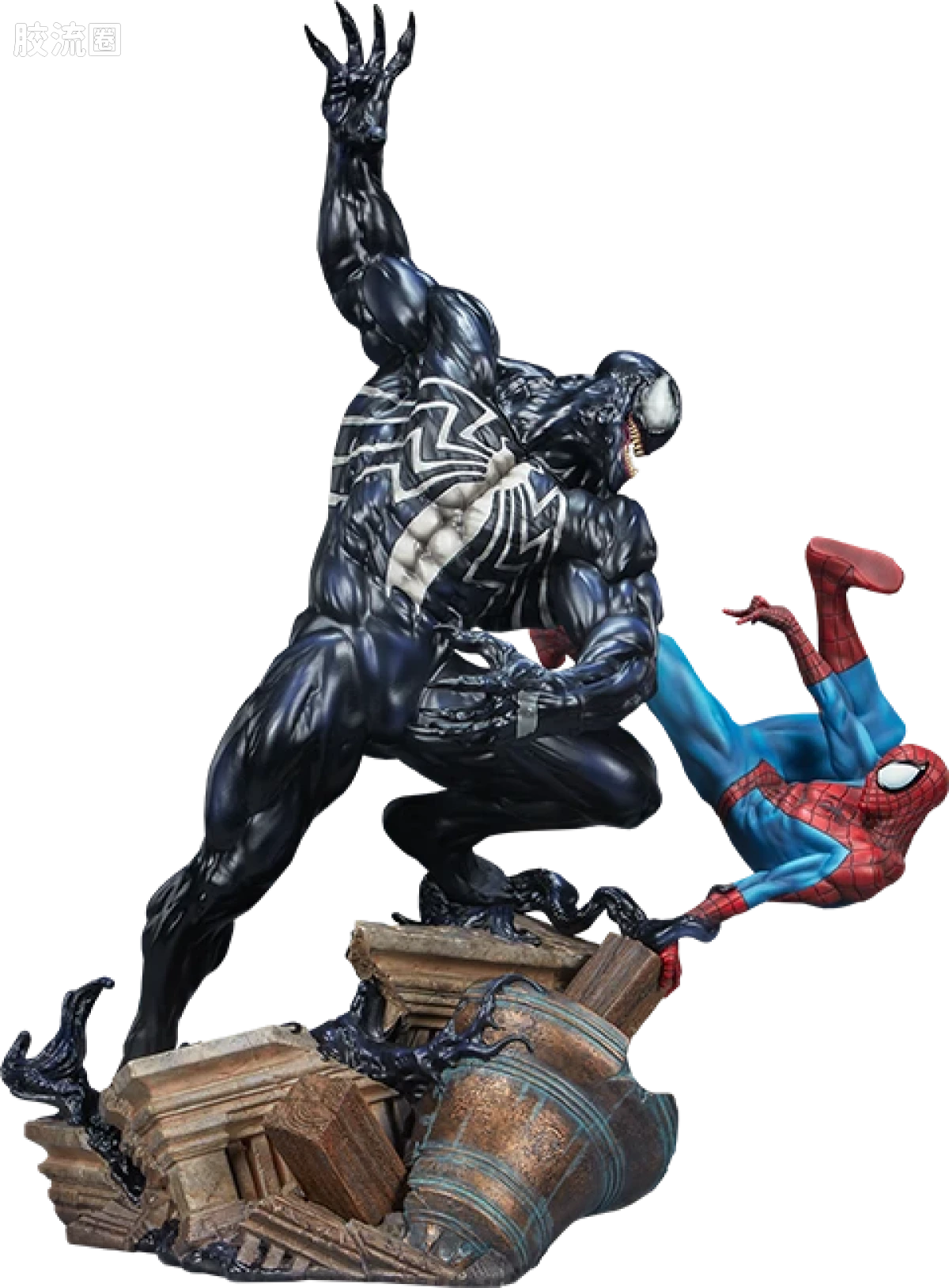 sideshow静态模型系列 Maquette Marvel 蜘蛛侠对毒液 - 图片