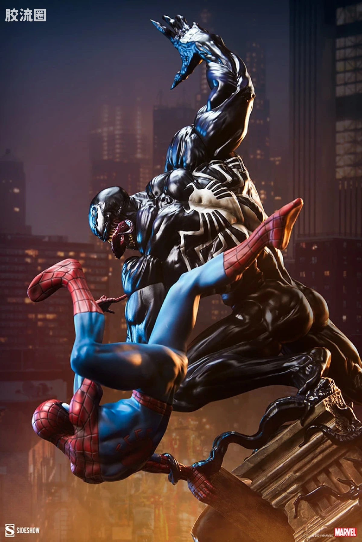 sideshow静态模型系列 Maquette Marvel 蜘蛛侠对毒液 - 图片