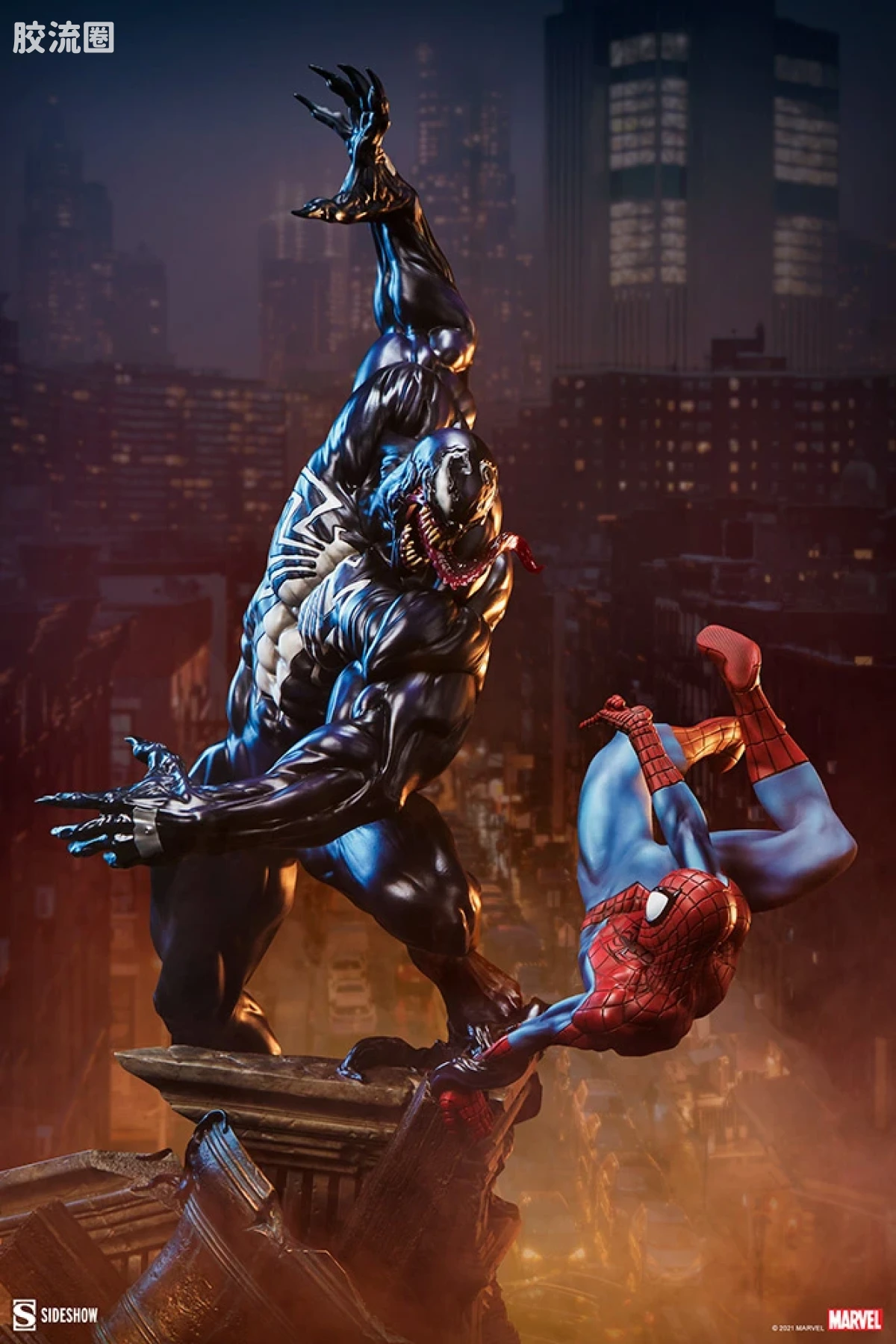 sideshow静态模型系列 Maquette Marvel 蜘蛛侠对毒液 - 图片