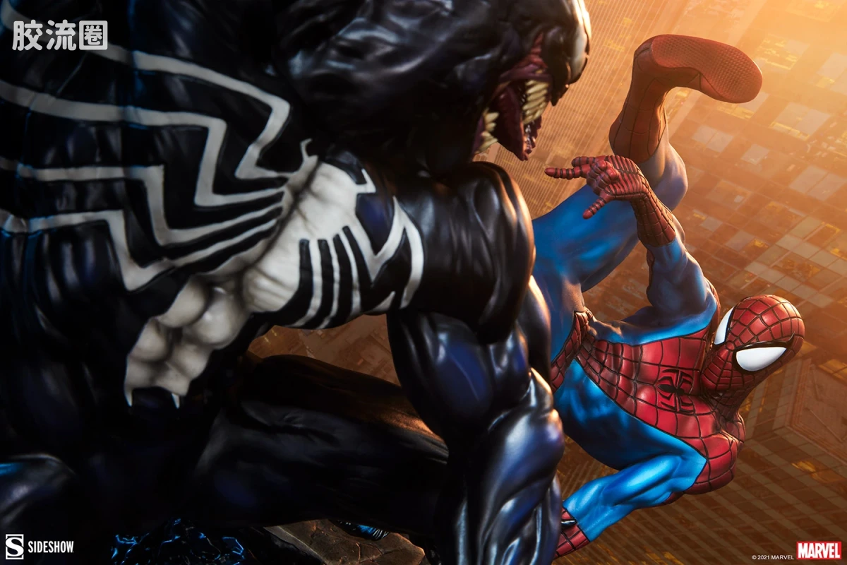 sideshow静态模型系列 Maquette Marvel 蜘蛛侠对毒液 - 图片