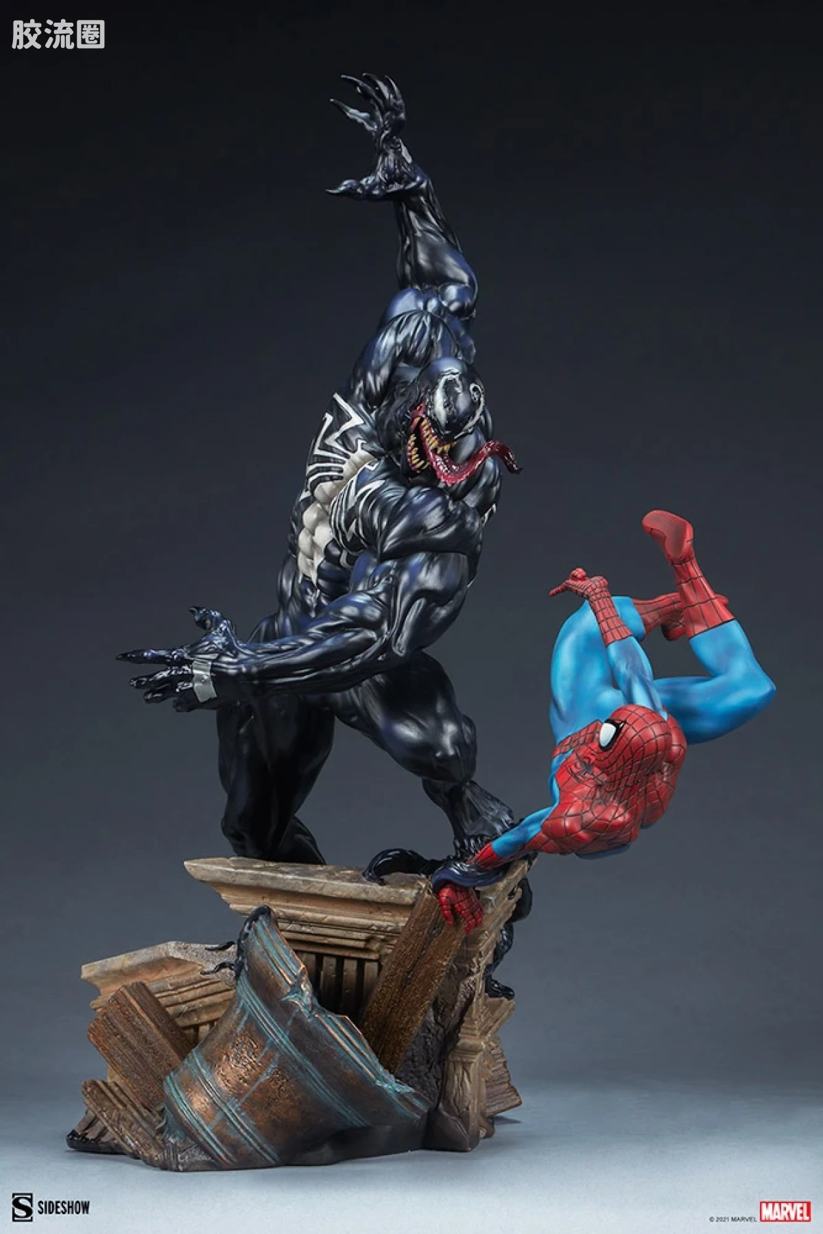 sideshow静态模型系列 Maquette Marvel 蜘蛛侠对毒液 - 图片